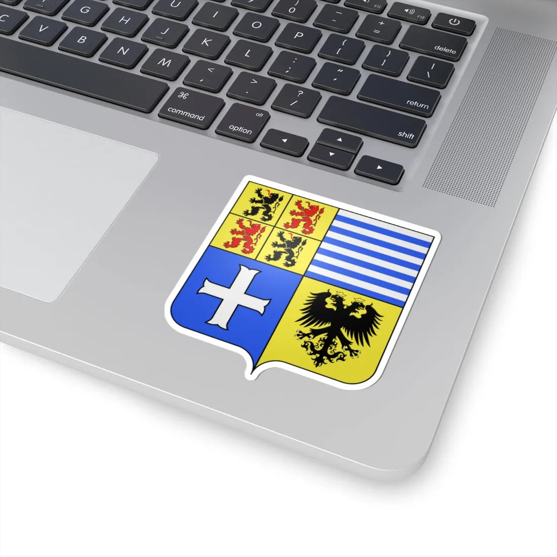 Blason Manage (Belgium) (Coat of Arms) STICKER Vinyl Kiss-Cut Decal - The Sticker Space