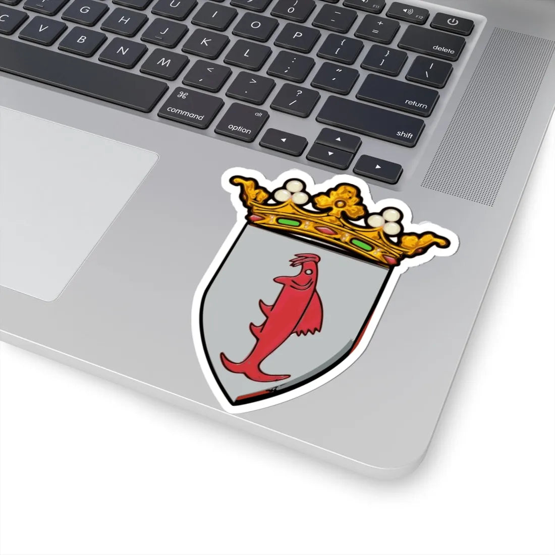 Blason Marchin (Belgium) (Coat of Arms) STICKER Vinyl Kiss-Cut Decal - The Sticker Space