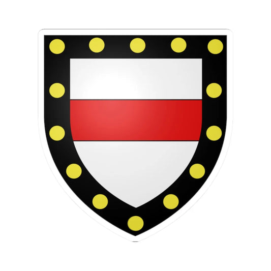 Blason Mauburin de Liniers selon Gelre (Argentina) (Coat of Arms) STICKER Vinyl Kiss-Cut Decal 2 Inch White - The Sticker Space