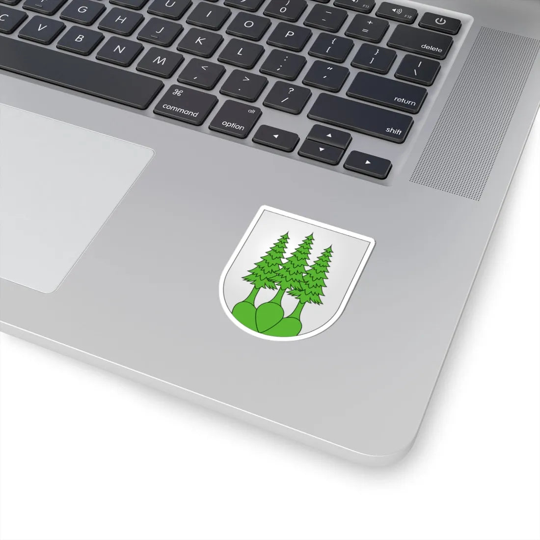Blason Menzingen (Switzerland) (Coat of Arms) STICKER Vinyl Kiss-Cut Decal - The Sticker Space