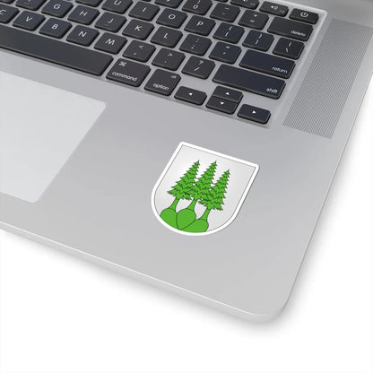 Blason Menzingen (Switzerland) (Coat of Arms) STICKER Vinyl Kiss-Cut Decal - The Sticker Space