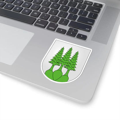 Blason Menzingen (Switzerland) (Coat of Arms) STICKER Vinyl Kiss-Cut Decal - The Sticker Space