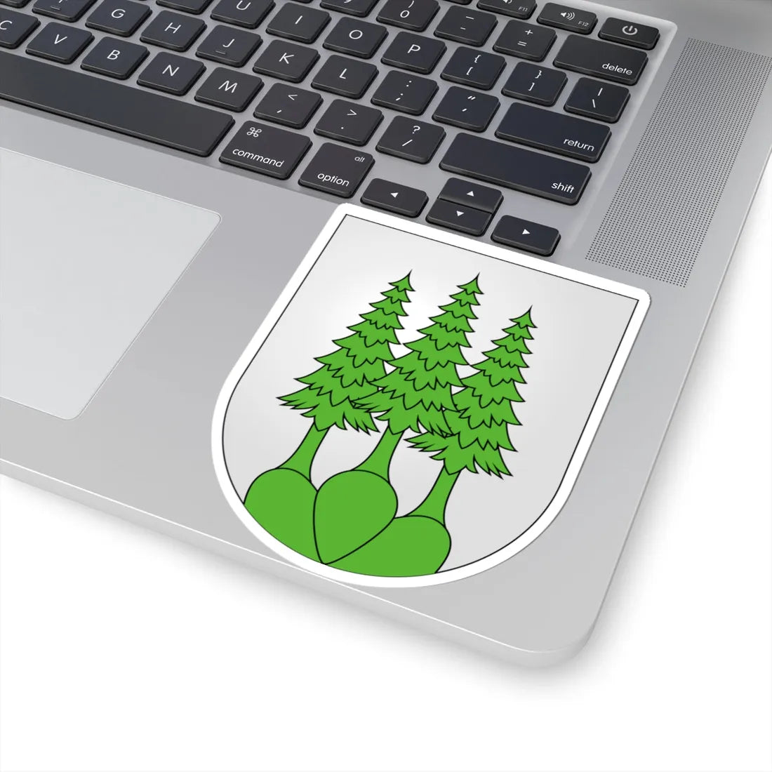 Blason Menzingen (Switzerland) (Coat of Arms) STICKER Vinyl Kiss-Cut Decal - The Sticker Space