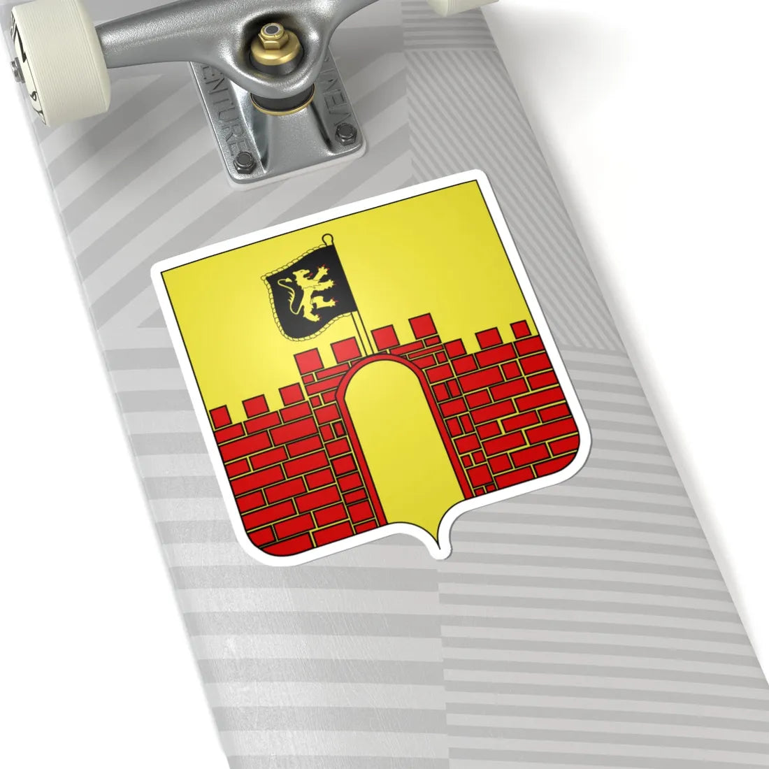 Blason Merchtem (Belgium) (Coat of Arms) STICKER Vinyl Kiss-Cut Decal - The Sticker Space