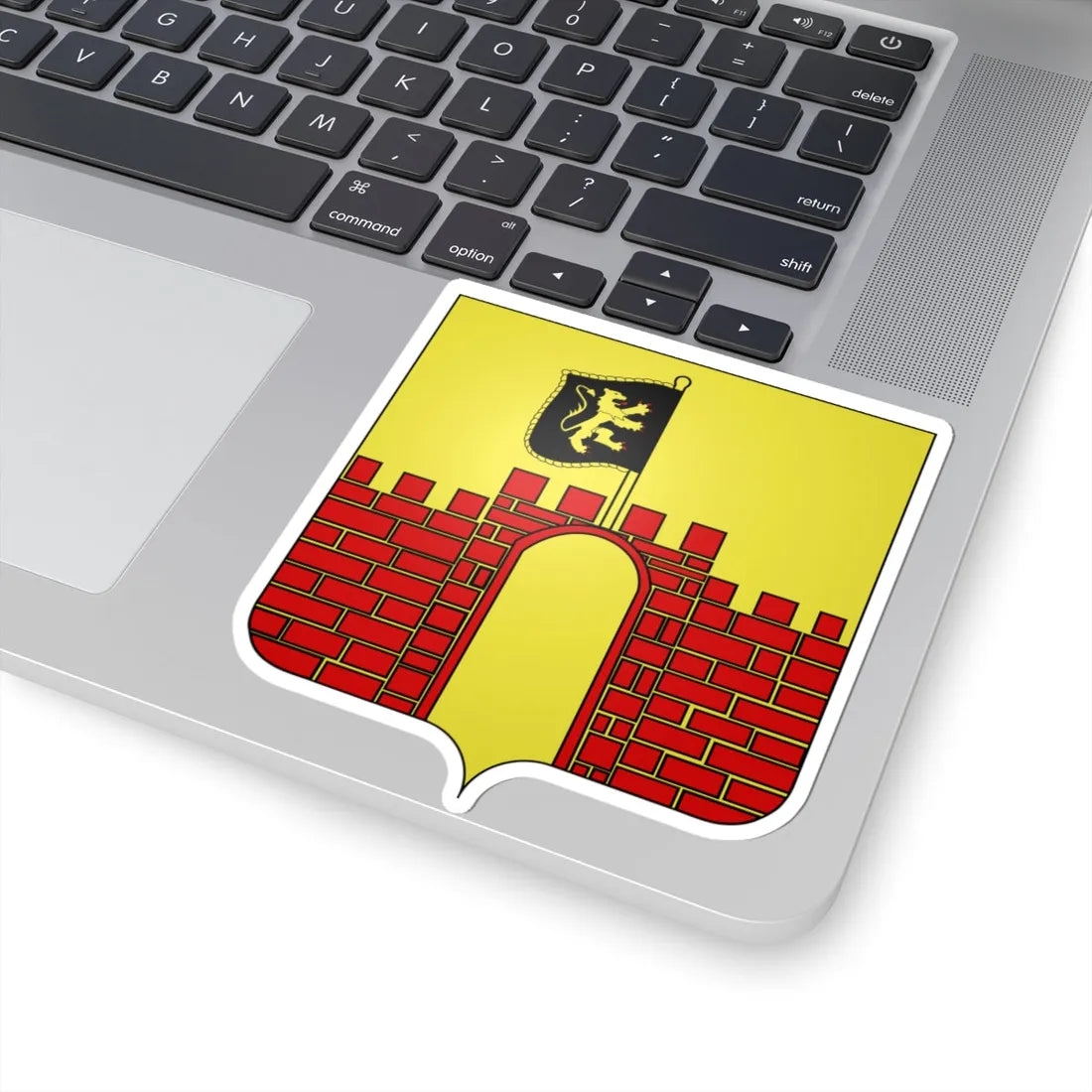 Blason Merchtem (Belgium) (Coat of Arms) STICKER Vinyl Kiss-Cut Decal - The Sticker Space