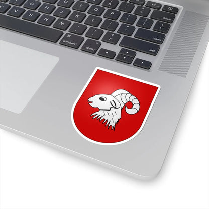 Blason Moghegno Tessin Suisse (Switzerland) (Coat of Arms) STICKER Vinyl Kiss-Cut Decal - The Sticker Space
