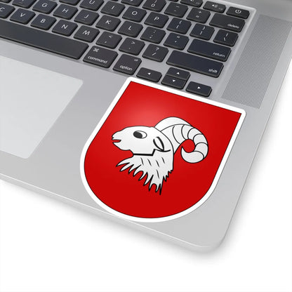 Blason Moghegno Tessin Suisse (Switzerland) (Coat of Arms) STICKER Vinyl Kiss-Cut Decal - The Sticker Space