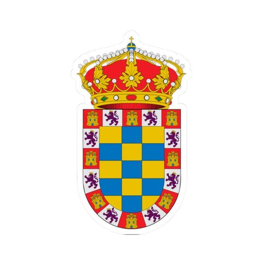 Blason Moguer Spain (Spain) (Coat of Arms) STICKER Vinyl Kiss-Cut Decal 2 Inch White - The Sticker Space