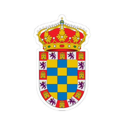Blason Moguer Spain (Spain) (Coat of Arms) STICKER Vinyl Kiss-Cut Decal 4 Inch White - The Sticker Space