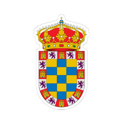 Blason Moguer Spain (Spain) (Coat of Arms) STICKER Vinyl Kiss-Cut Decal 6 Inch White - The Sticker Space