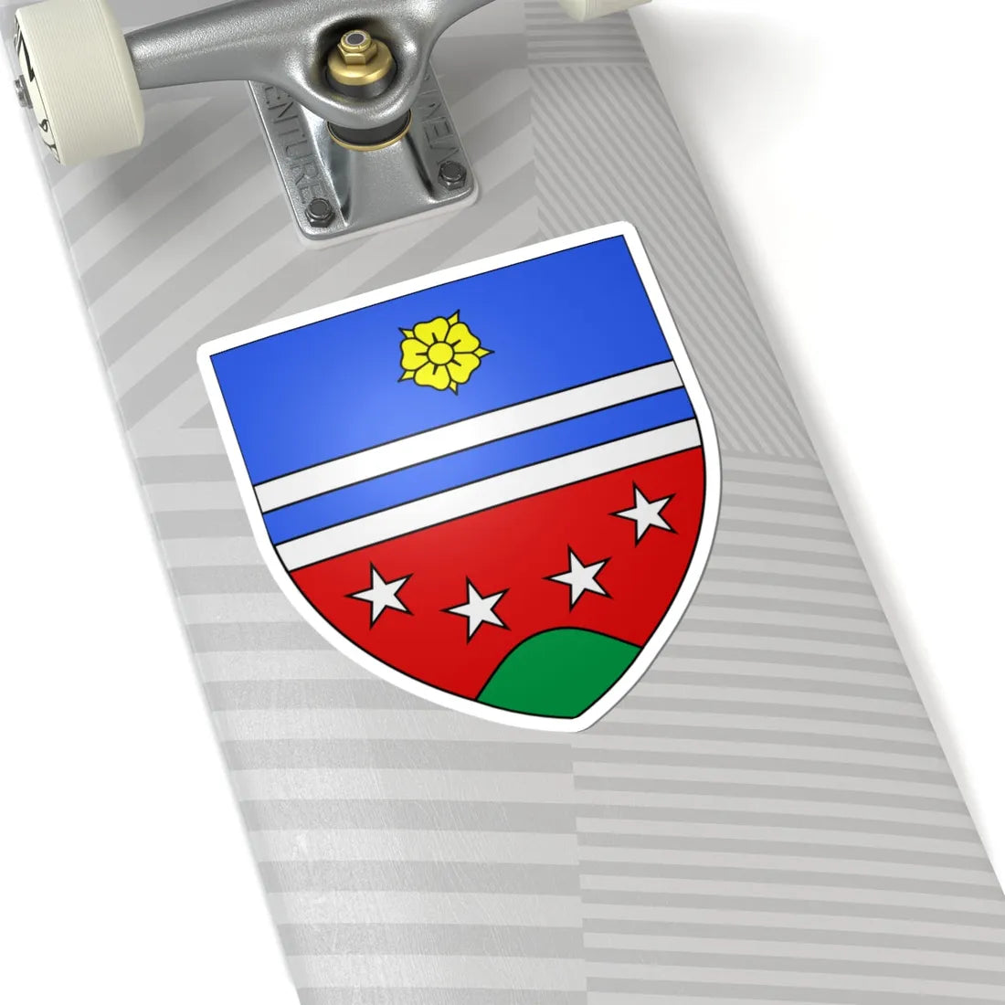 Blason Monnard (Switzerland) (Coat of Arms) STICKER Vinyl Kiss-Cut Decal - The Sticker Space