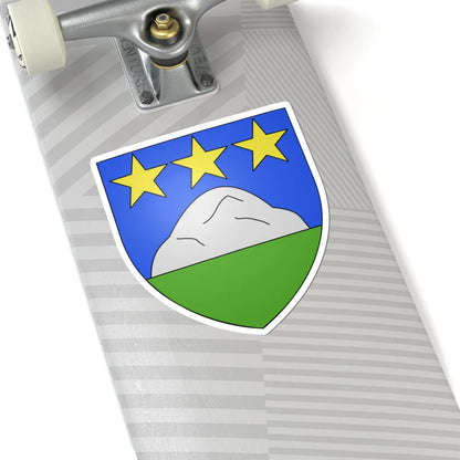 Blason mont-noble (Switzerland) (Coat of Arms) STICKER Vinyl Kiss-Cut Decal - The Sticker Space