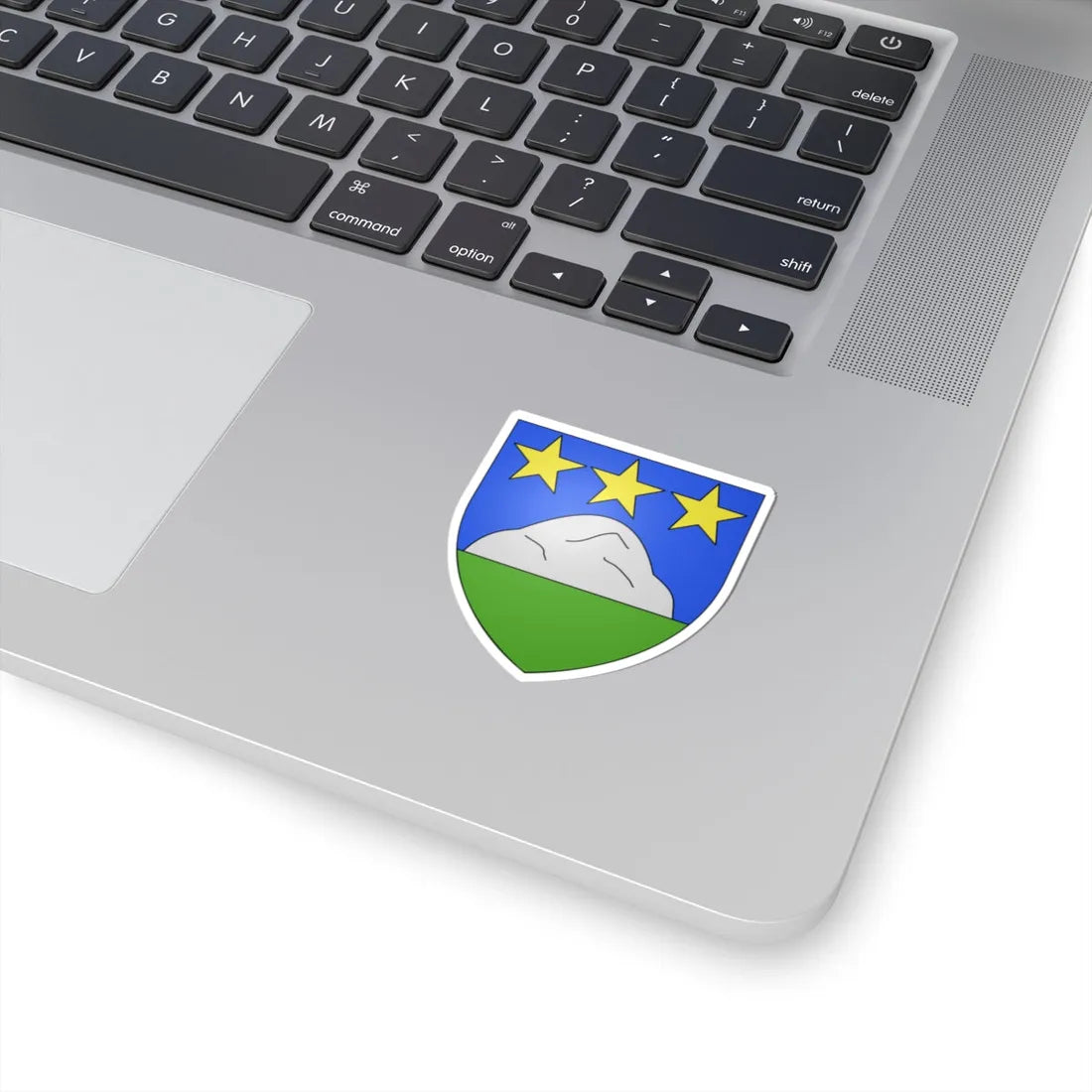 Blason mont-noble (Switzerland) (Coat of Arms) STICKER Vinyl Kiss-Cut Decal - The Sticker Space