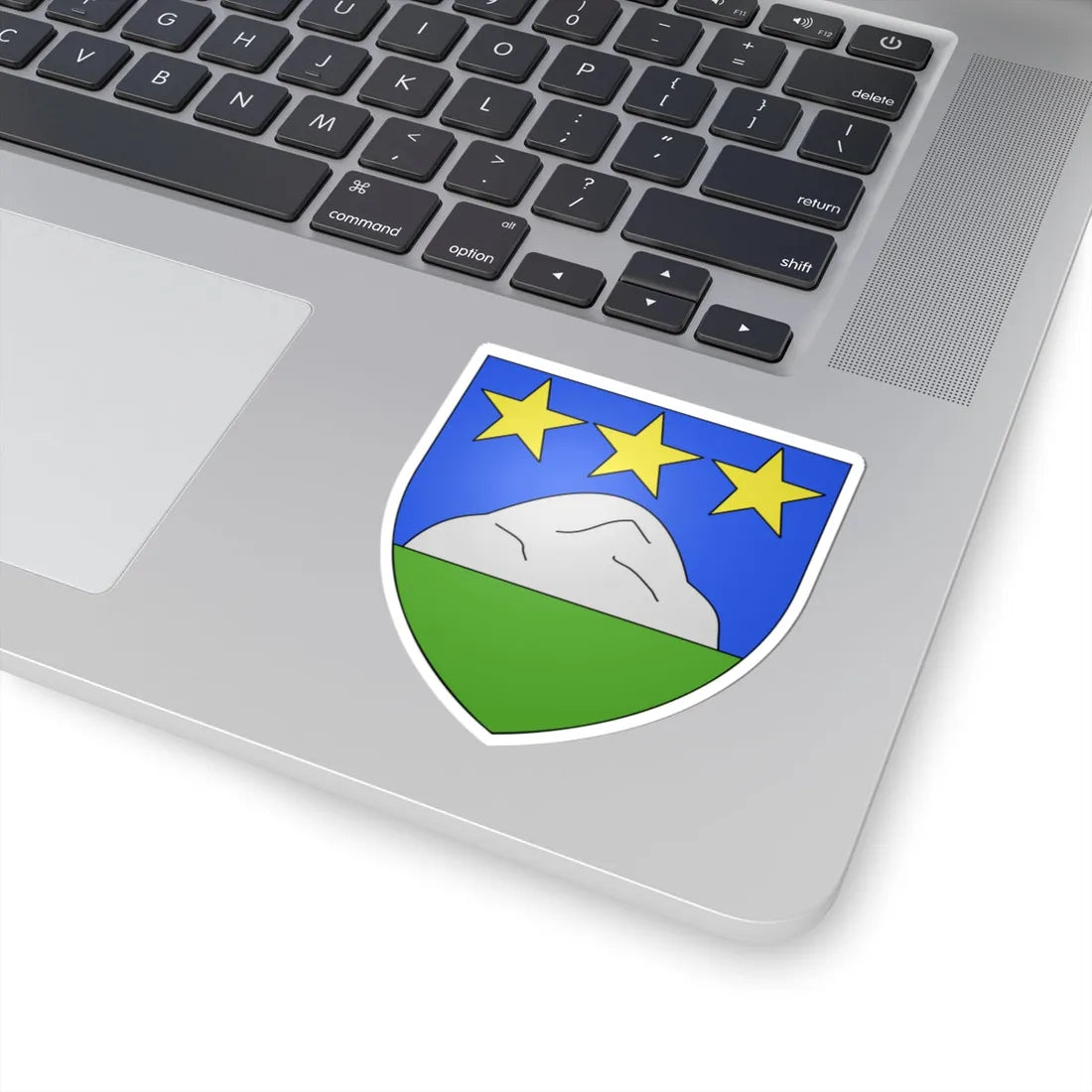 Blason mont-noble (Switzerland) (Coat of Arms) STICKER Vinyl Kiss-Cut Decal - The Sticker Space