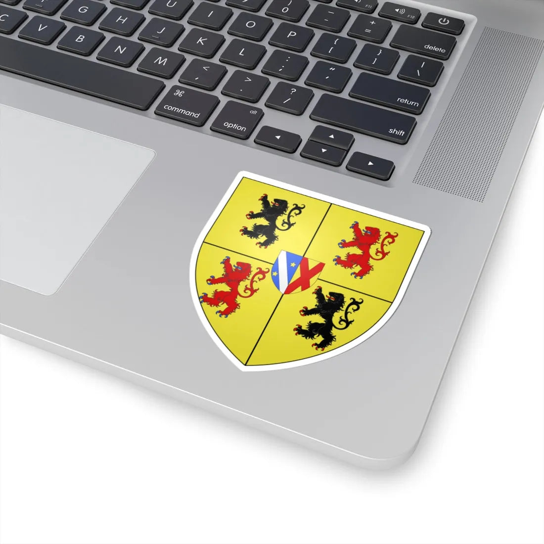 Blason Morlanwelz Belgique (Belgium) (Coat of Arms) STICKER Vinyl Kiss-Cut Decal - The Sticker Space