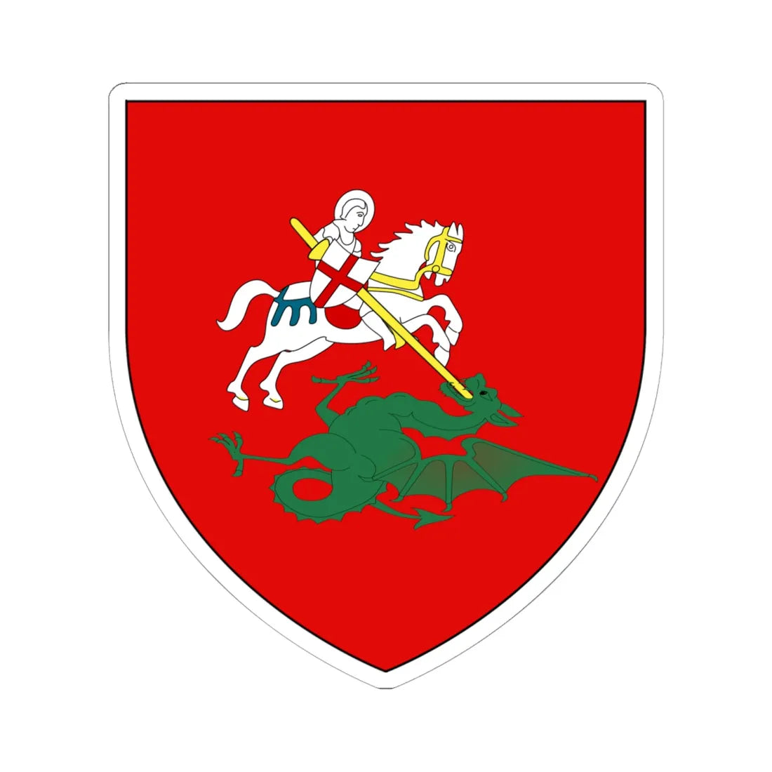 Blason Moscovie (Russia) (Coat of Arms) STICKER Vinyl Kiss-Cut Decal 6 Inch White - The Sticker Space