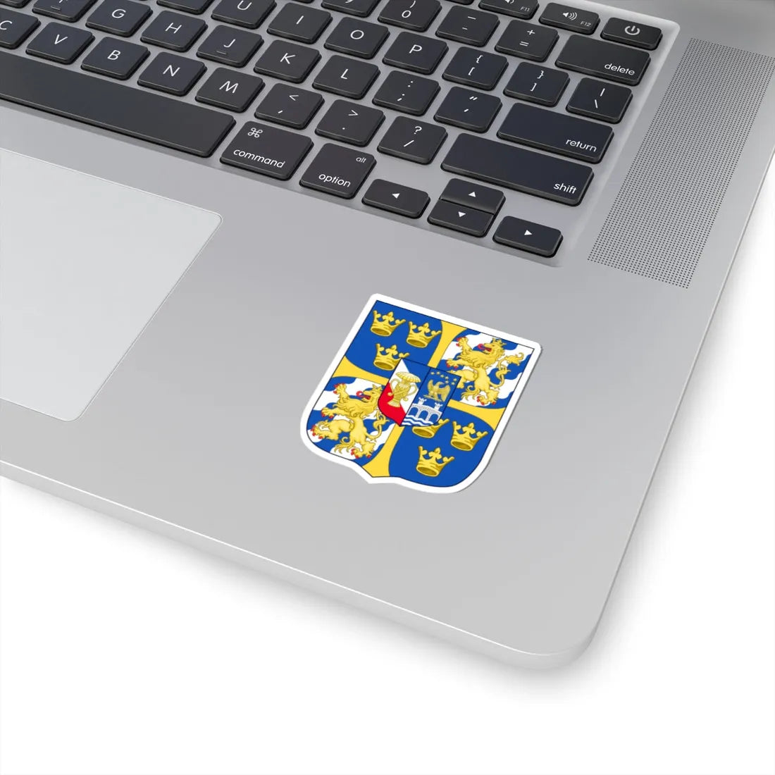 Blason Oscar II de Suède (Sweden) (Coat of Arms) STICKER Vinyl Kiss-Cut Decal - The Sticker Space