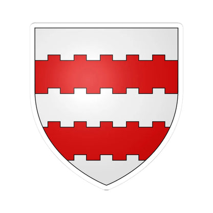 Blason Othon dArkel selon Gelre (Netherlands) (Coat of Arms) STICKER Vinyl Kiss-Cut Decal 3 Inch White - The Sticker Space