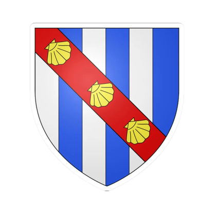 Blason Othon II de Grandson (Switzerland) (Coat of Arms) STICKER Vinyl Kiss-Cut Decal 2 Inch White - The Sticker Space