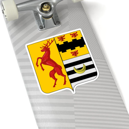 Blason Oupeye (Belgium) (Coat of Arms) STICKER Vinyl Kiss-Cut Decal - The Sticker Space