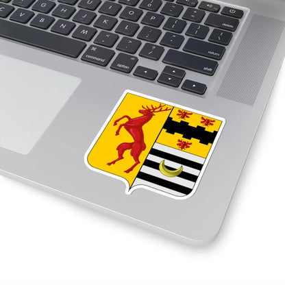 Blason Oupeye (Belgium) (Coat of Arms) STICKER Vinyl Kiss-Cut Decal - The Sticker Space