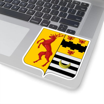 Blason Oupeye (Belgium) (Coat of Arms) STICKER Vinyl Kiss-Cut Decal - The Sticker Space