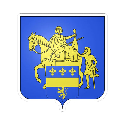 Blason Overijse (Belgium) (Coat of Arms) STICKER Vinyl Kiss-Cut Decal 3 Inch White - The Sticker Space