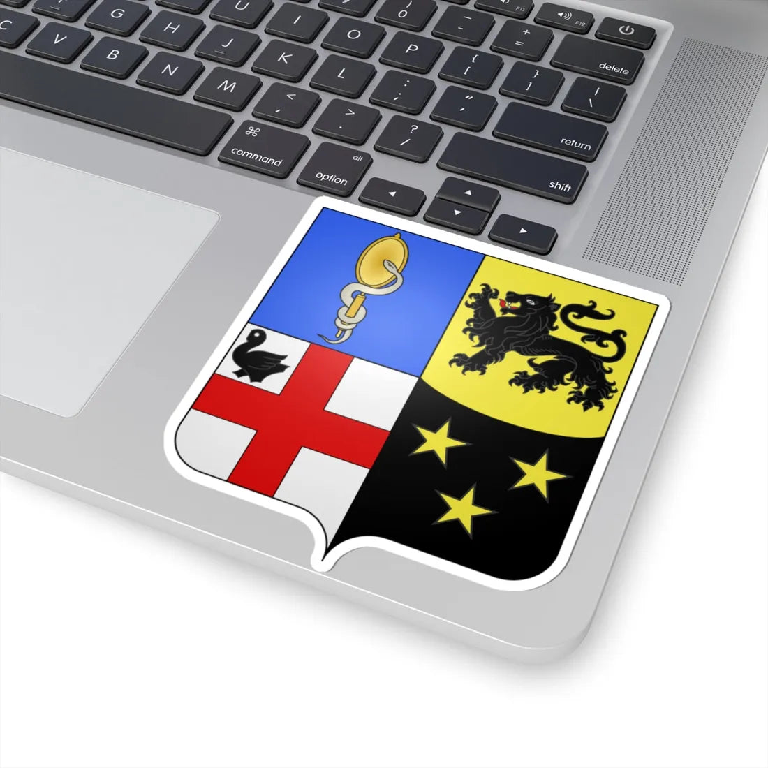 Blason Pierre-Antoine Herwyn 1753-1854 (Belgium) (Coat of Arms) STICKER Vinyl Kiss-Cut Decal - The Sticker Space