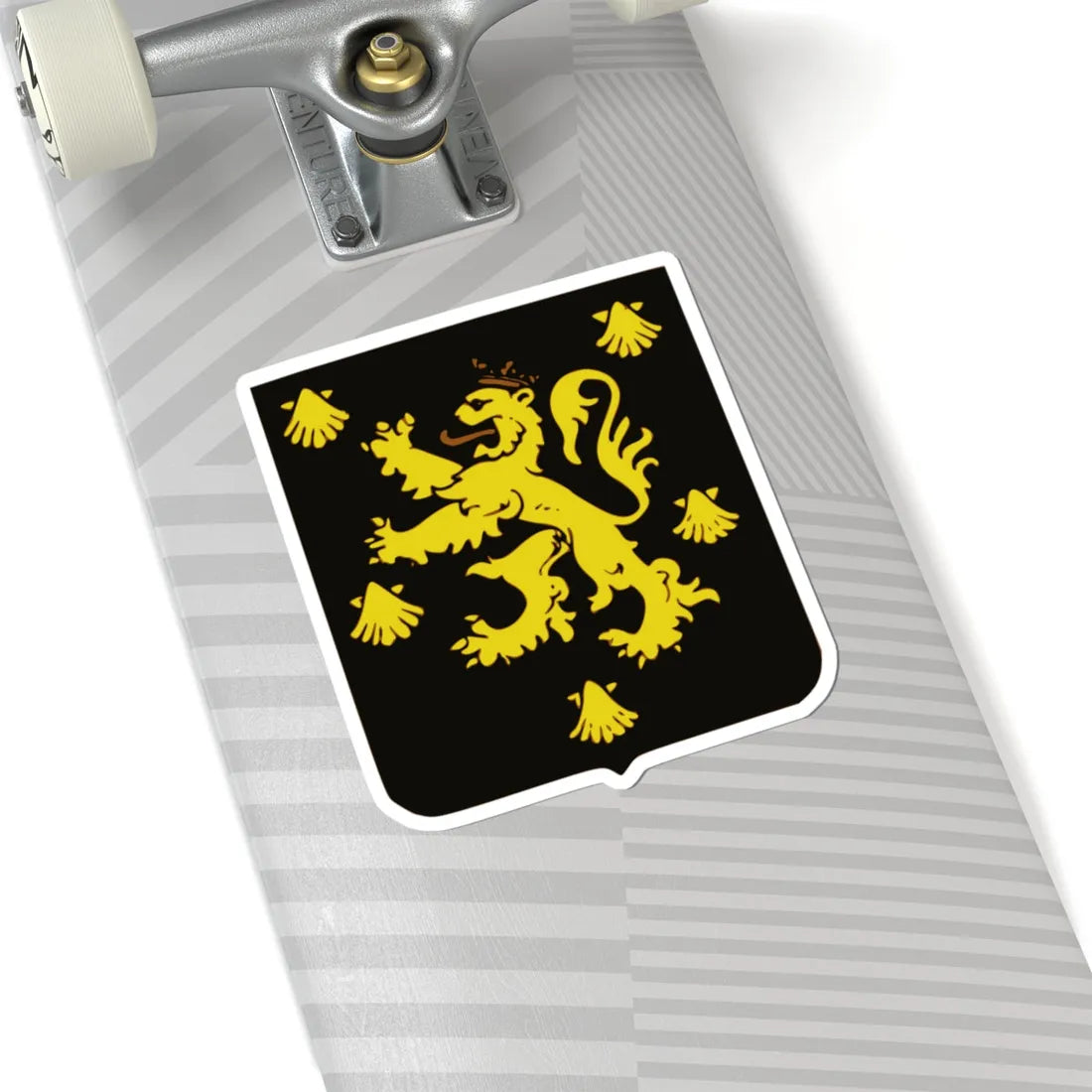 Blason Plombieres (Belgium) (Coat of Arms) STICKER Vinyl Kiss-Cut Decal - The Sticker Space