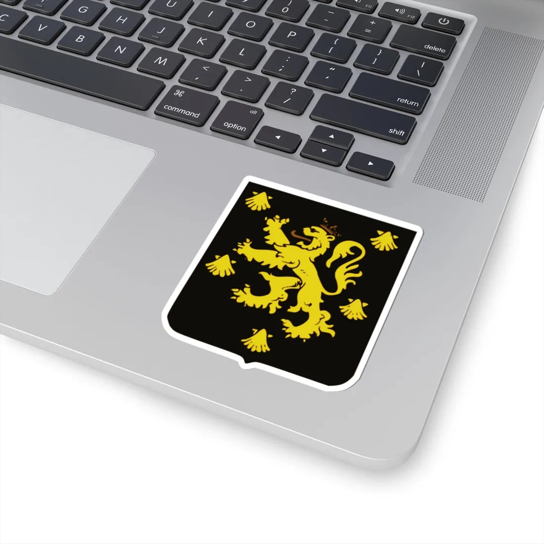 Blason Plombieres (Belgium) (Coat of Arms) STICKER Vinyl Kiss-Cut Decal - The Sticker Space