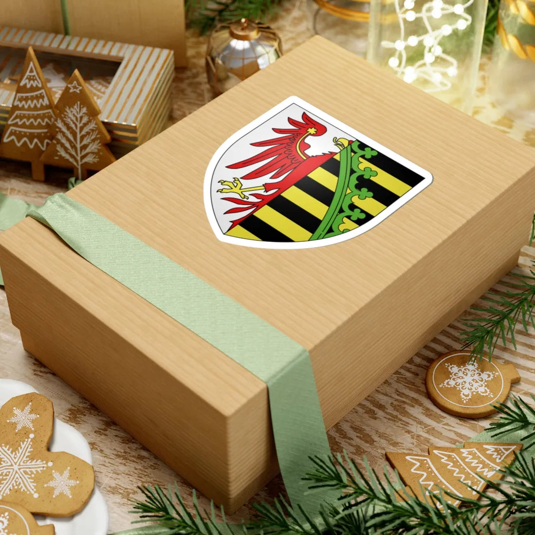 Blason Principauté dAnhalt XIIIe siècle (Germany) (Coat of Arms) STICKER Vinyl Kiss-Cut Decal - The Sticker Space