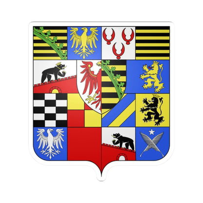 Blason Principauté dAnhalt-Zerbst XVIIIe siècle (Germany) (Coat of Arms) STICKER Vinyl Kiss-Cut Decal 2 Inch White - The Sticker Space