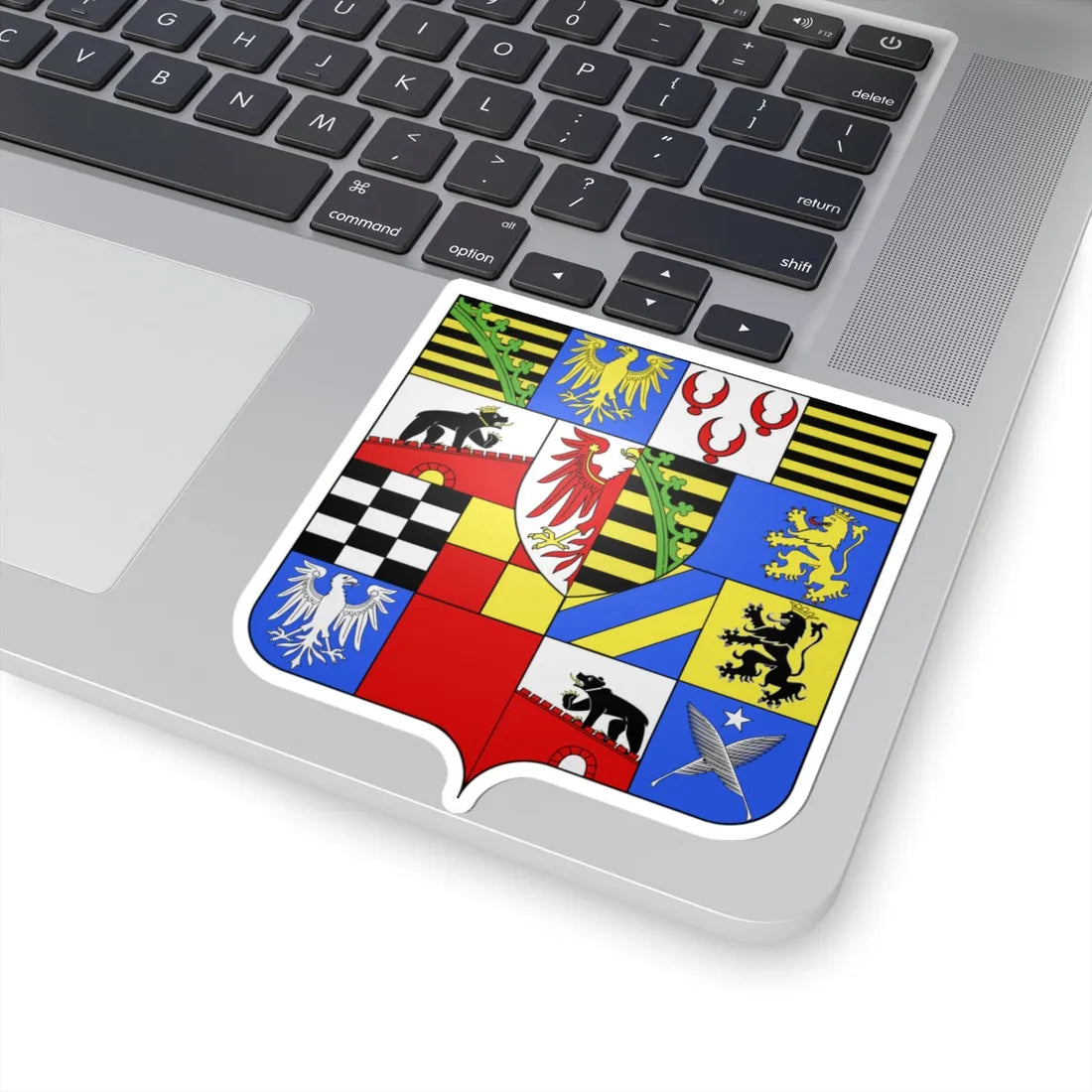 Blason Principauté dAnhalt-Zerbst XVIIIe siècle (Germany) (Coat of Arms) STICKER Vinyl Kiss-Cut Decal - The Sticker Space