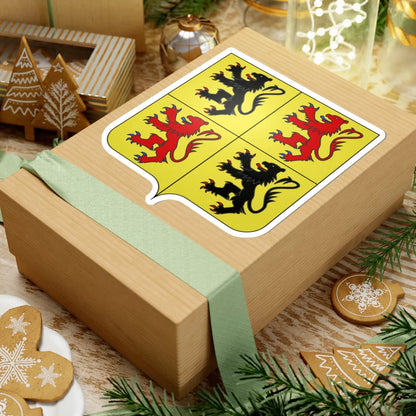 Blason province be Hainaut (Belgium) (Coat of Arms) STICKER Vinyl Kiss-Cut Decal - The Sticker Space