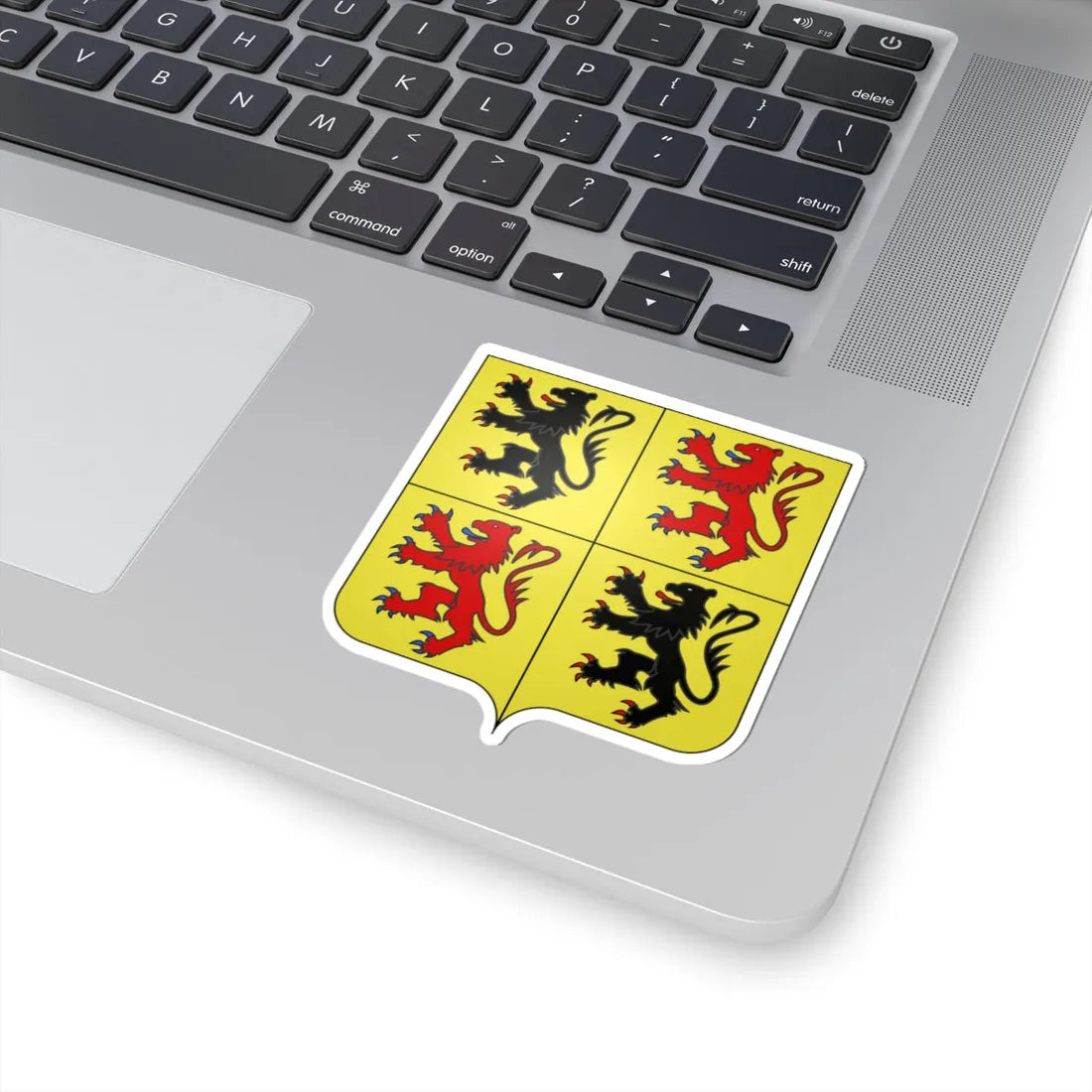 Blason province be Hainaut (Belgium) (Coat of Arms) STICKER Vinyl Kiss-Cut Decal - The Sticker Space