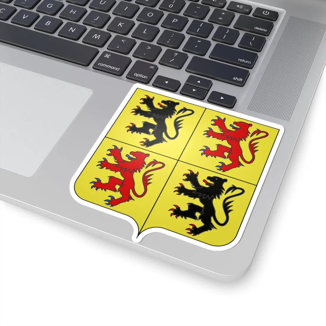 Blason province be Hainaut (Belgium) (Coat of Arms) STICKER Vinyl Kiss-Cut Decal - The Sticker Space