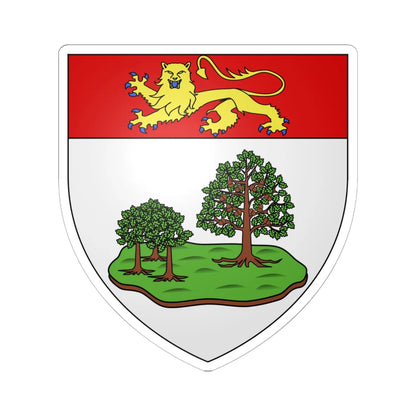 Blason province ca Île-du-Prince-Édouard (Canada) (Coat of Arms) STICKER Vinyl Kiss-Cut Decal 6 Inch White - The Sticker Space