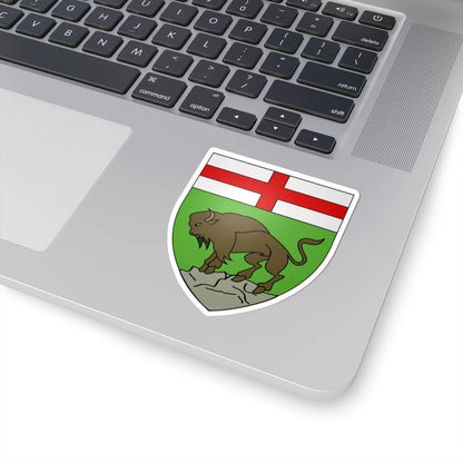Blason province ca Manitoba NormeFr (Canada) (Coat of Arms) STICKER Vinyl Kiss-Cut Decal - The Sticker Space