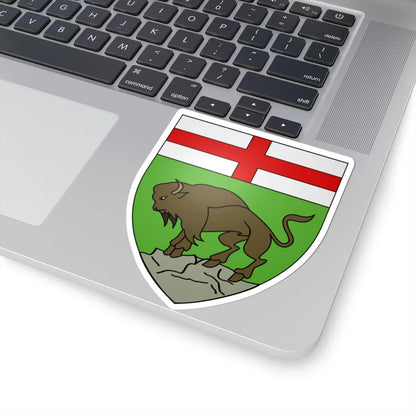 Blason province ca Manitoba NormeFr (Canada) (Coat of Arms) STICKER Vinyl Kiss-Cut Decal - The Sticker Space