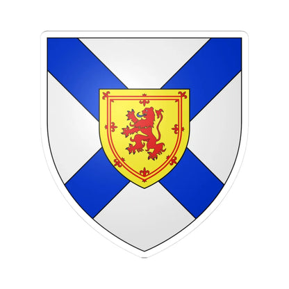 Blason province ca Nouvelle-Écosse (Canada) (Coat of Arms) STICKER Vinyl Kiss-Cut Decal 3 Inch White - The Sticker Space