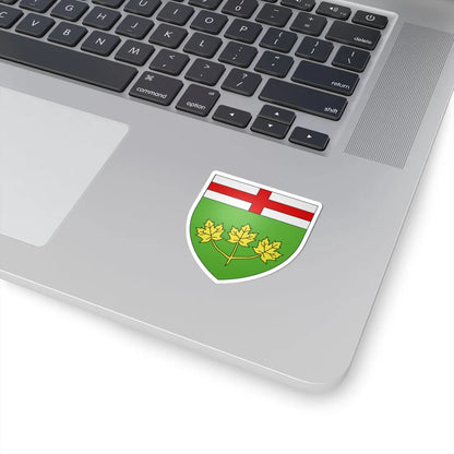 Blason province ca Ontario (Canada) (Coat of Arms) STICKER Vinyl Kiss-Cut Decal - The Sticker Space