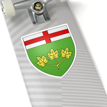Blason province ca Ontario (Canada) (Coat of Arms) STICKER Vinyl Kiss-Cut Decal - The Sticker Space
