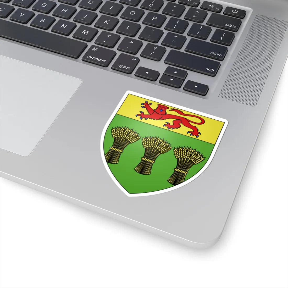 Blason province ca Saskatchewan (Canada) (Coat of Arms) STICKER Vinyl Kiss-Cut Decal - The Sticker Space