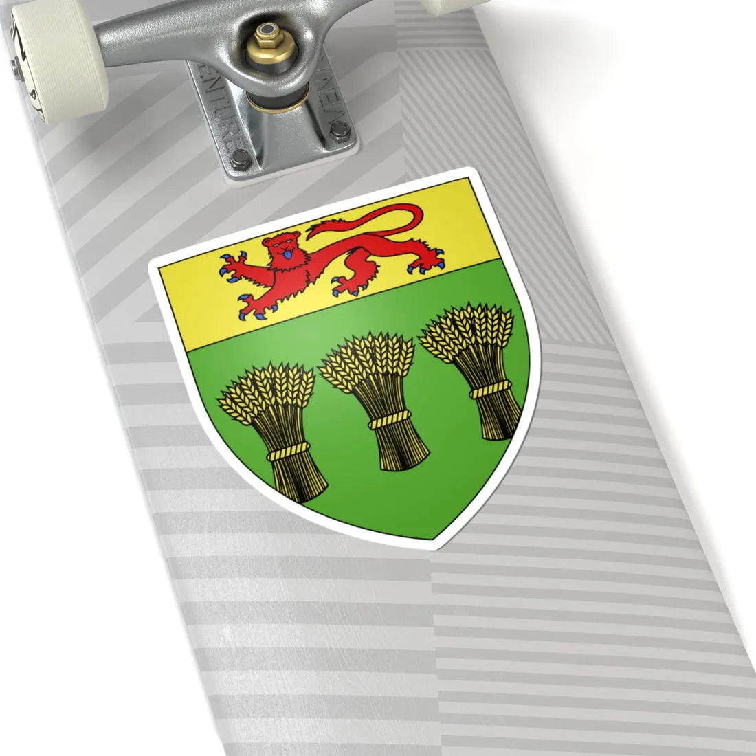 Blason province ca Saskatchewan (Canada) (Coat of Arms) STICKER Vinyl Kiss-Cut Decal - The Sticker Space