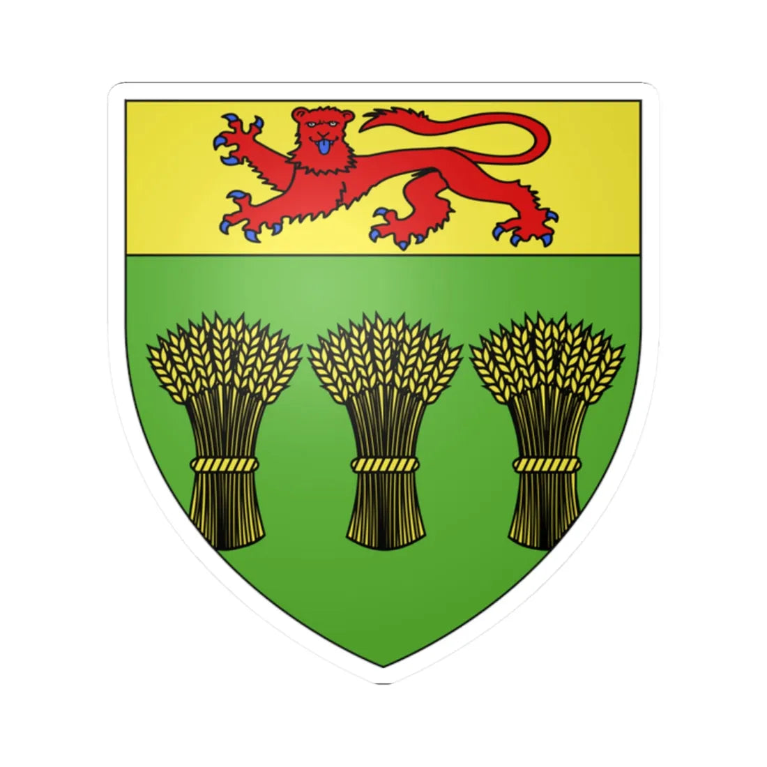 Blason province ca Saskatchewan (Canada) (Coat of Arms) STICKER Vinyl Kiss-Cut Decal - The Sticker Space