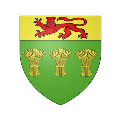 Blason province ca Saskatchewan NormeFr (Canada) (Coat of Arms) STICKER Vinyl Kiss-Cut Decal 2 Inch White - The Sticker Space