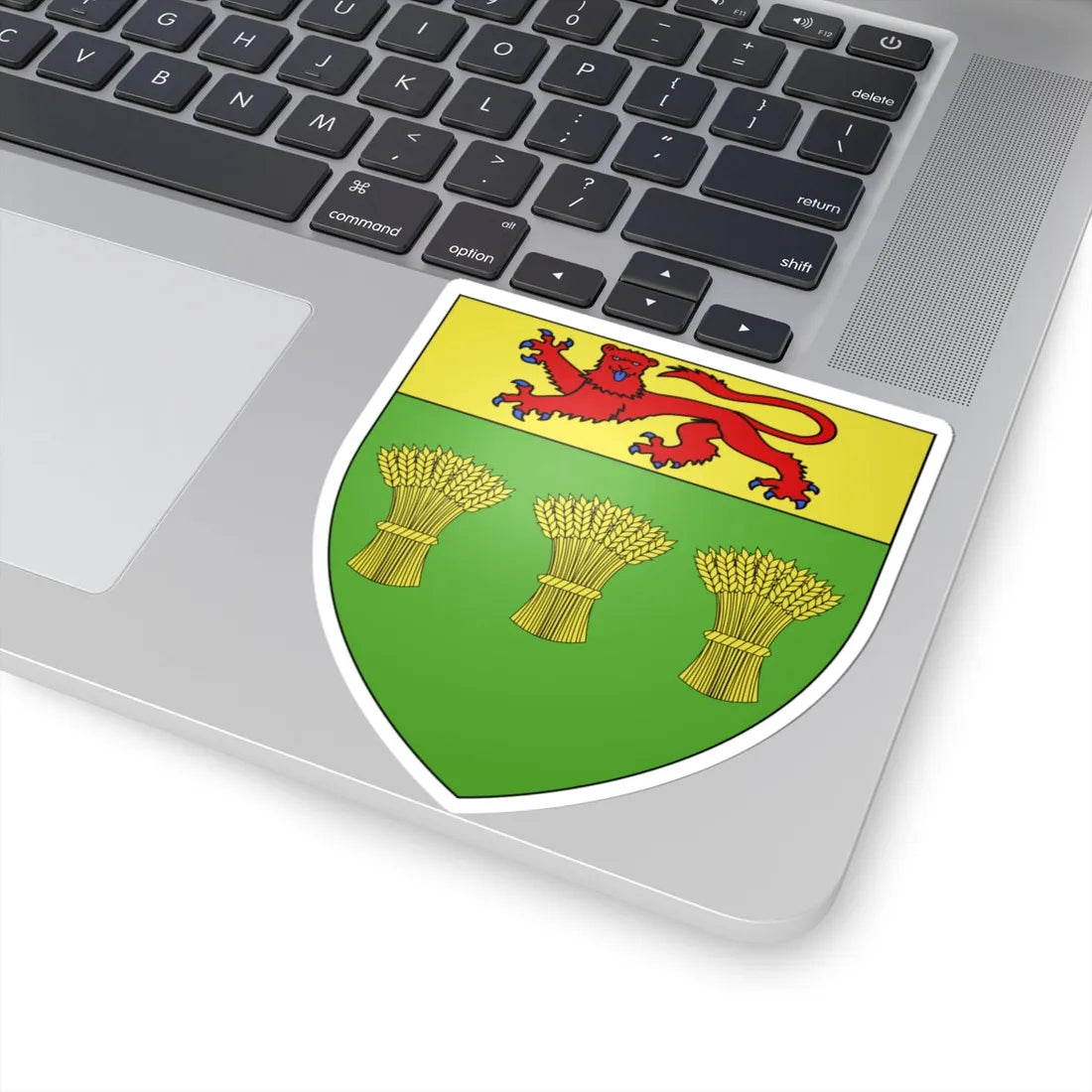 Blason province ca Saskatchewan NormeFr (Canada) (Coat of Arms) STICKER Vinyl Kiss-Cut Decal - The Sticker Space