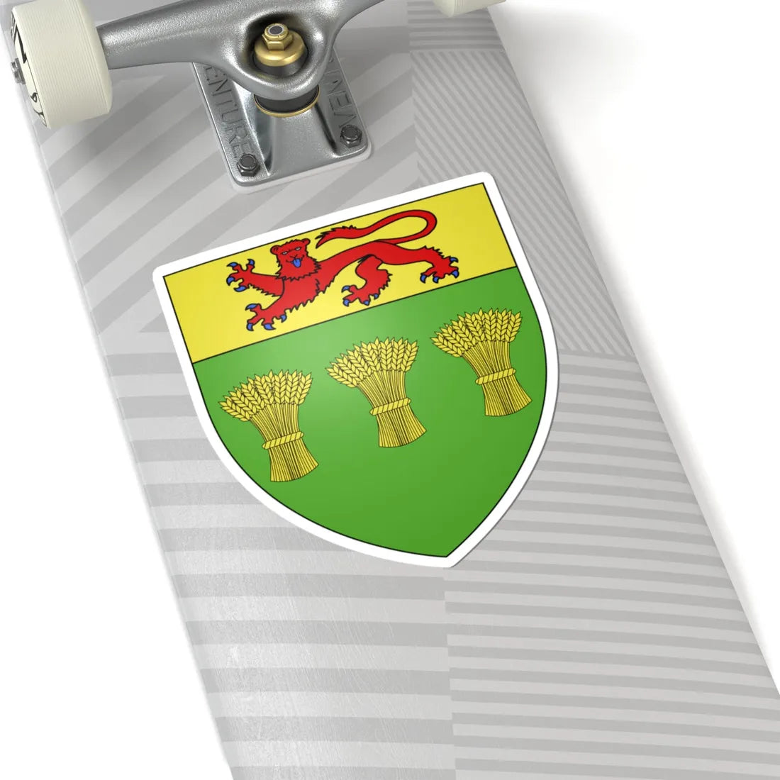 Blason province ca Saskatchewan NormeFr (Canada) (Coat of Arms) STICKER Vinyl Kiss-Cut Decal - The Sticker Space