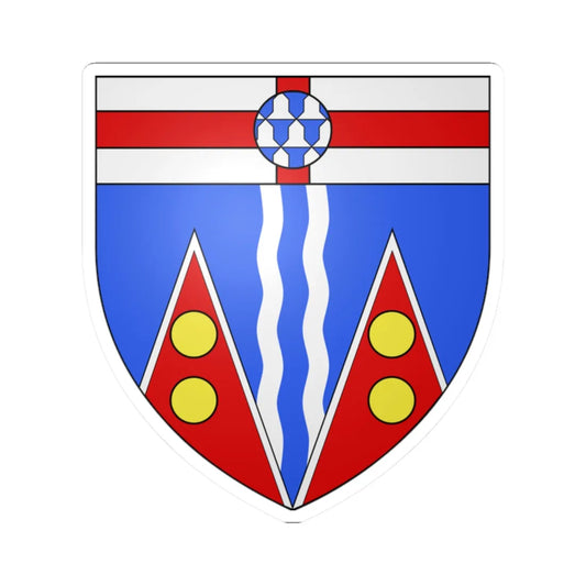 Blason province ca Yukon (Canada) (Coat of Arms) STICKER Vinyl Kiss-Cut Decal 2 Inch White - The Sticker Space