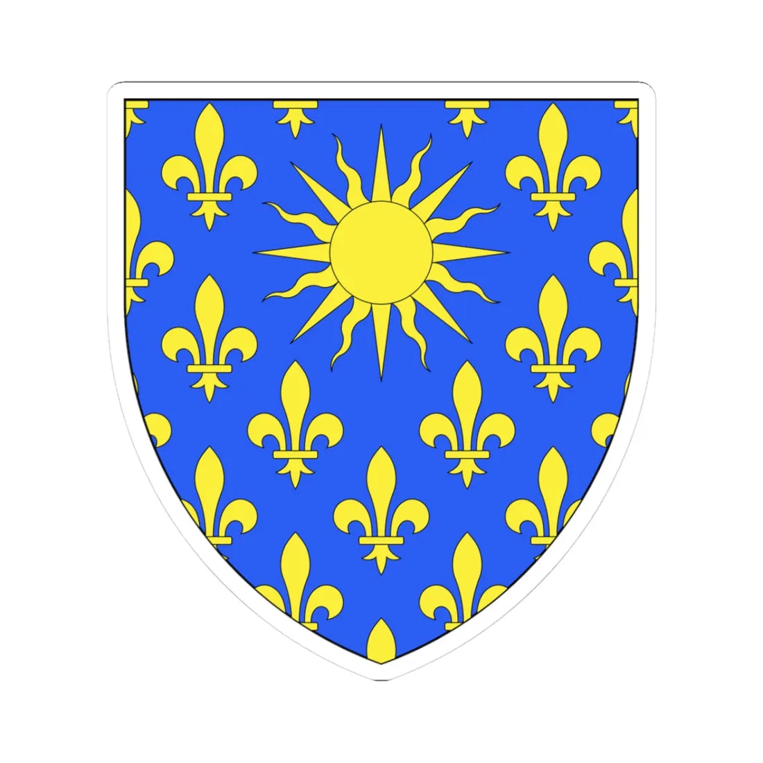 Blason province Canada (Canada) (Coat of Arms) STICKER Vinyl Kiss-Cut Decal 3 Inch White - The Sticker Space